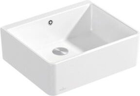 Villeroy & Boch Spülstein Einzelbecken CeramicPlus in Weiß mit Ablaufgarnitur und Exzenter, Breite: 60 cm - Bild 1