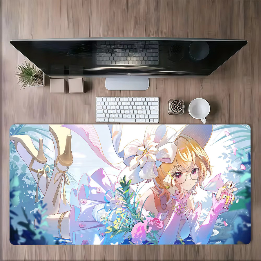 Genshin Impact Emilie Mauspad von bilibili, rutschfest und verdicktes großes Gaming-Mauspad in Multicolour - Bild 4