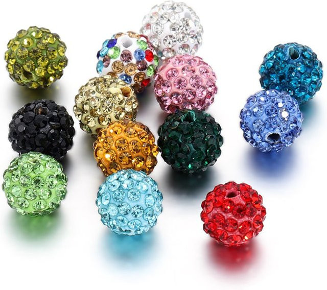 AGCFABS Glas Strass Kugel Perle Kristall, Unisex - Bild 1