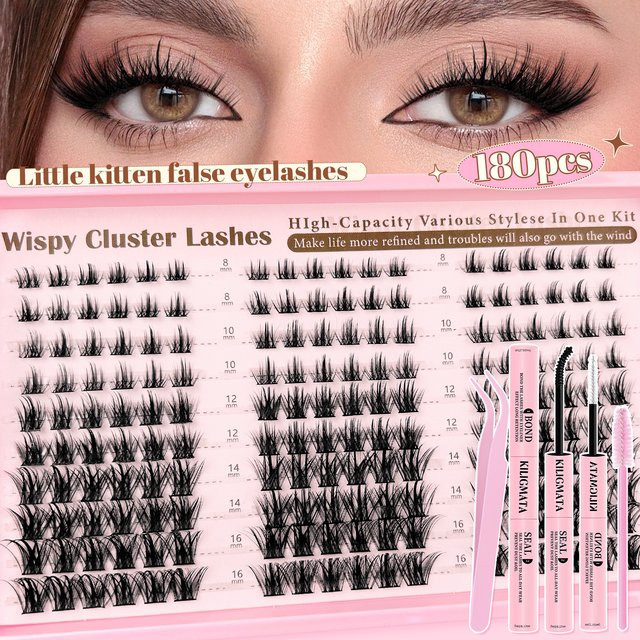 ORREUI Wimpernverlängerungs-Set D-Curl, Natürlich - Bild 1
