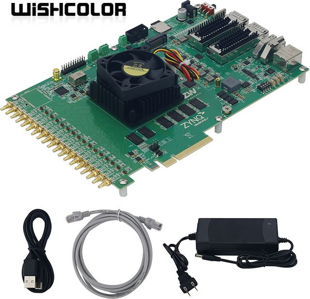 Wishcolor XCZU27DR RFSoC PCIe Wireless Development Board mit 32 GB eMMC und 19,2 MHz VCXO für ZYNQ in Grün - Bild 1