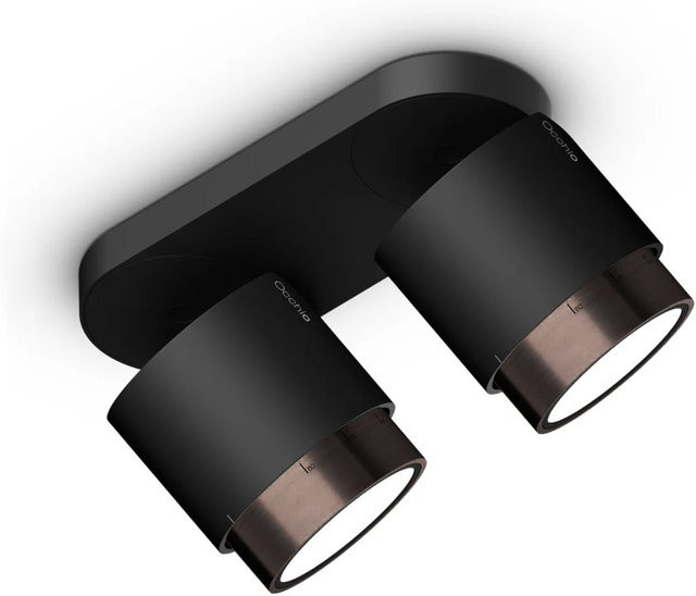 Occhio lui alto doppio VOLT LED-Deckenstrahler in Schwarz matt mit Zoom-Kopfeinsatz und warmweißem Licht (3000K) - Bild 1