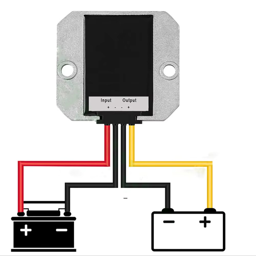 Waohei DC-DC Buck Wandler Abwärtsspannungsregler 120W 5A, 30-90V auf 24V, Farbe: Silber - Bild 3