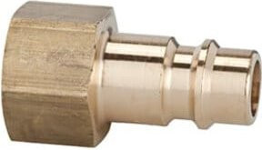 Riegler Nippel für Kupplungen NW 7,2 - NW 7,8, Messing blank, G 3/8 IG, Farbe: Gold - Bild 1