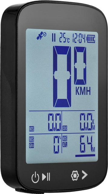 TOMTOP GPS Fahrradcomputer Drahtloser Fahrradtacho mit hochklarem Display und BeiDou-Positionierung in Schwarz - Bild 1