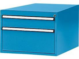 Manuflex Schubladen-Unterbauten für Werkbank Profi, Farbe: Lichtblau, Tiefe: 70 cm - Bild 1
