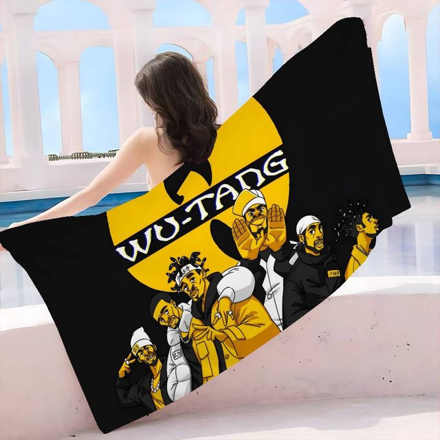 Wu-Tang-Clan Hip-Hop Mikrofaser Strandtuch JMG Household Supplies, Schwarz, 30 x 30 cm - Bild 1