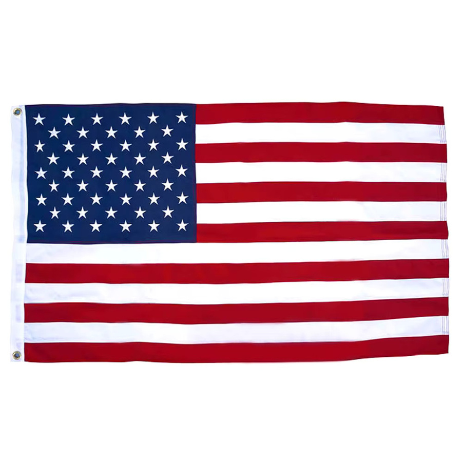 Aerlxemrbrae Patriotisches Outdoor-Banner mit amerikanischer Flagge und Sternen aus Polyester, wetterfestes Gartenbanner mit Ösen, B/H: 150 x 90 cm - Bild 6