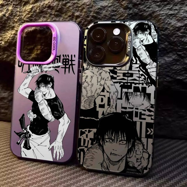Stoßfeste Matte Schutzhülle im Jujutsu Toji Fushiguro Design für Apple iPhone 17 16 15 14 13 12 11 Pro Max - Bild 1