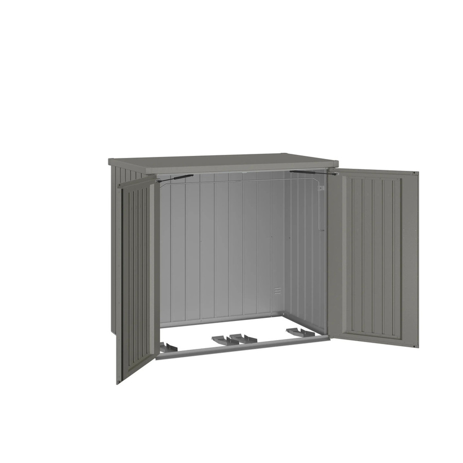 Biohort Mülltonnenbox Alex Duo in Quarzgrau-Metallic, B/T/H: 147 x 129 x 88 cm - Bild 2