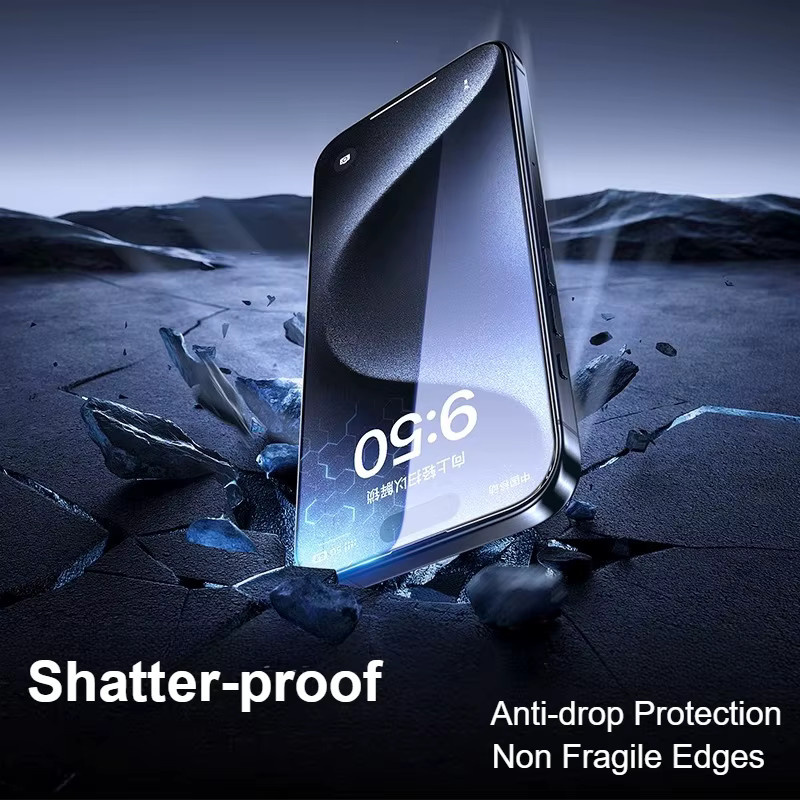 SmartDevil Anti-Fingerabdruck-Hartglasfolie für iPhone 15 Pro Max, 14 Pro, 13, transparent, HD-klarer Displayschutz, 2/3 Stück - Bild 3