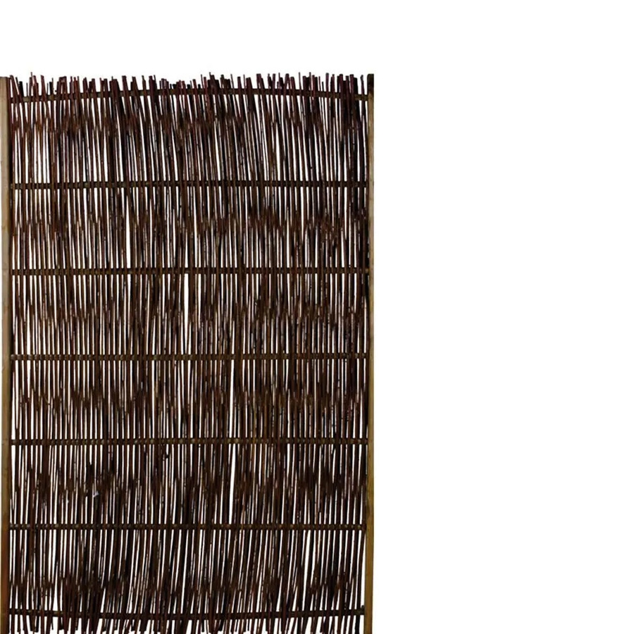 GartenLand Weidenzaun Sylt aus Kiefer und Weide, braun gebeizt, B: 120 cm, H: 180 cm - Bild 2