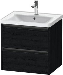 Duravit Waschtischunterschrank Ketho.2 in Weiß mit 2 Schubladen, wandhängend, B: 58,4 cm, T: 45,5 cm, H: 54,9 cm - Bild 1