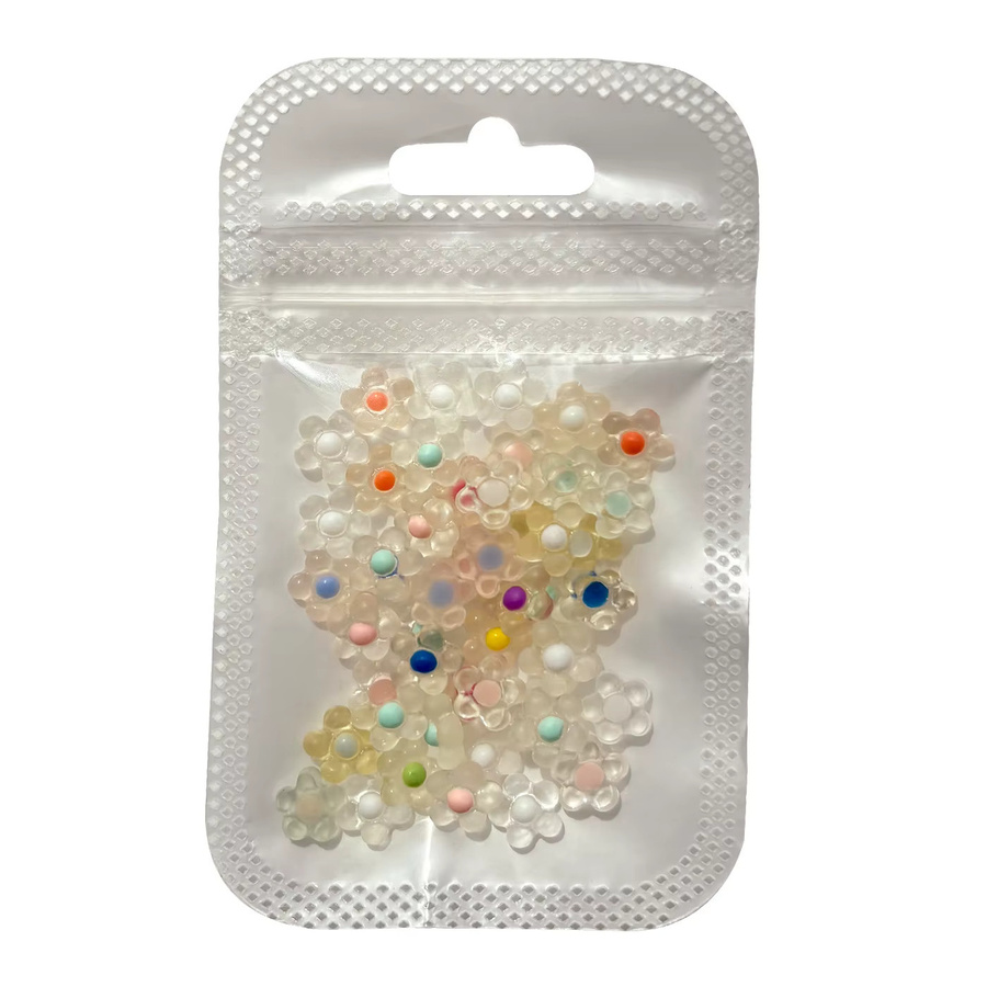 YYM Nagel-Charms, 50 Stück, Harz-Blumen, Glänzend - Bild 2