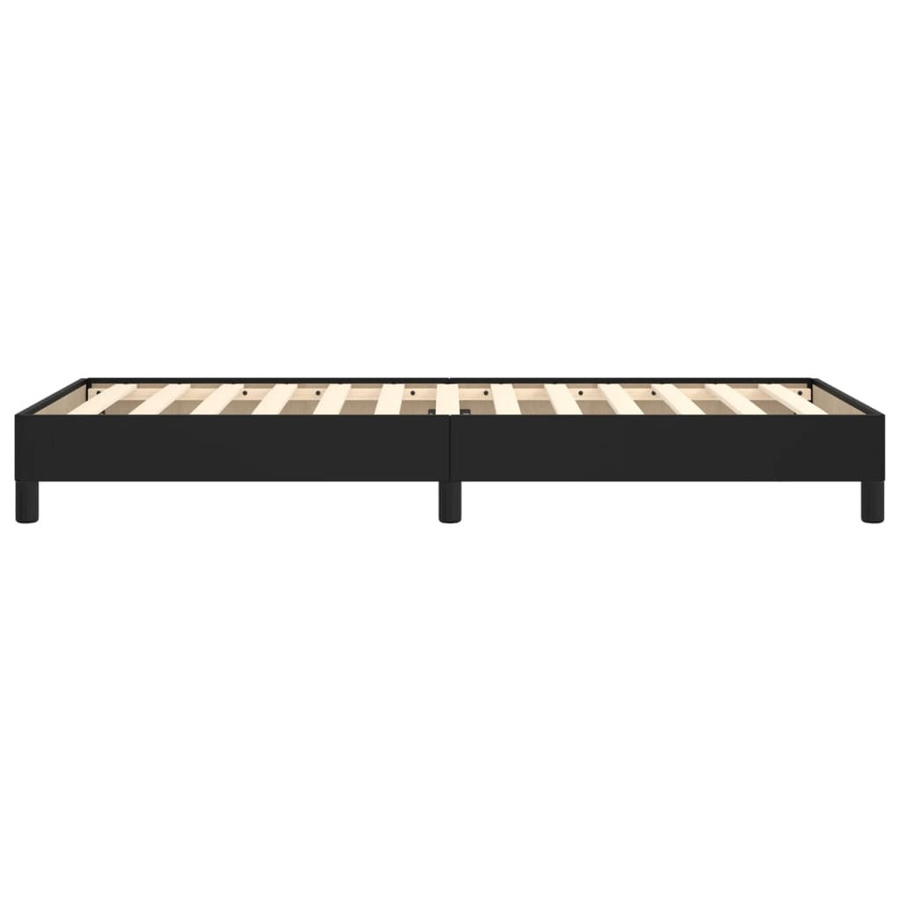 vidaXL Bettgestell gepolstert in Schwarz aus Kunstleder B/L: 90 x 200 cm - Bild 3