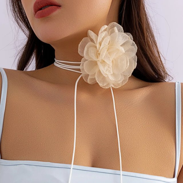 Halskette Rose Blume, verstellbar, Damen - Bild 1