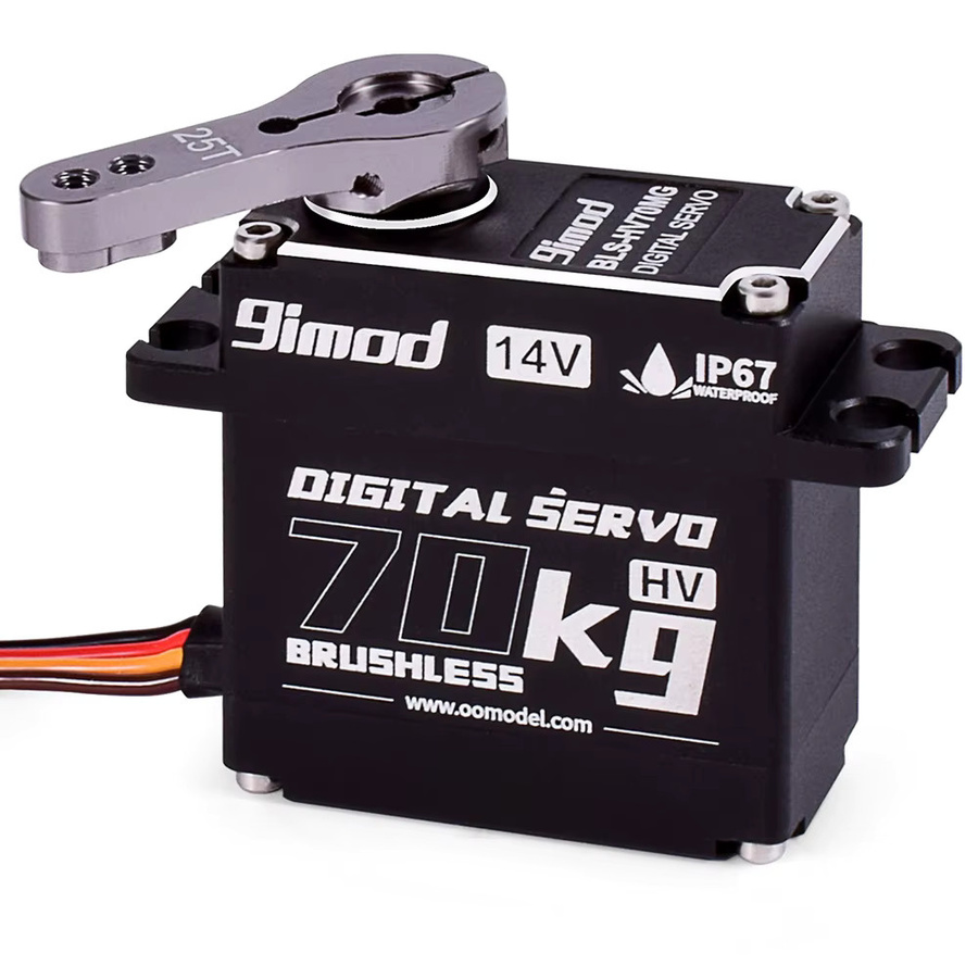9imod Servo 70 kg Digitaler Servomotor, bürstenlos, mit Metallgetriebe, 1:10 - Bild 4