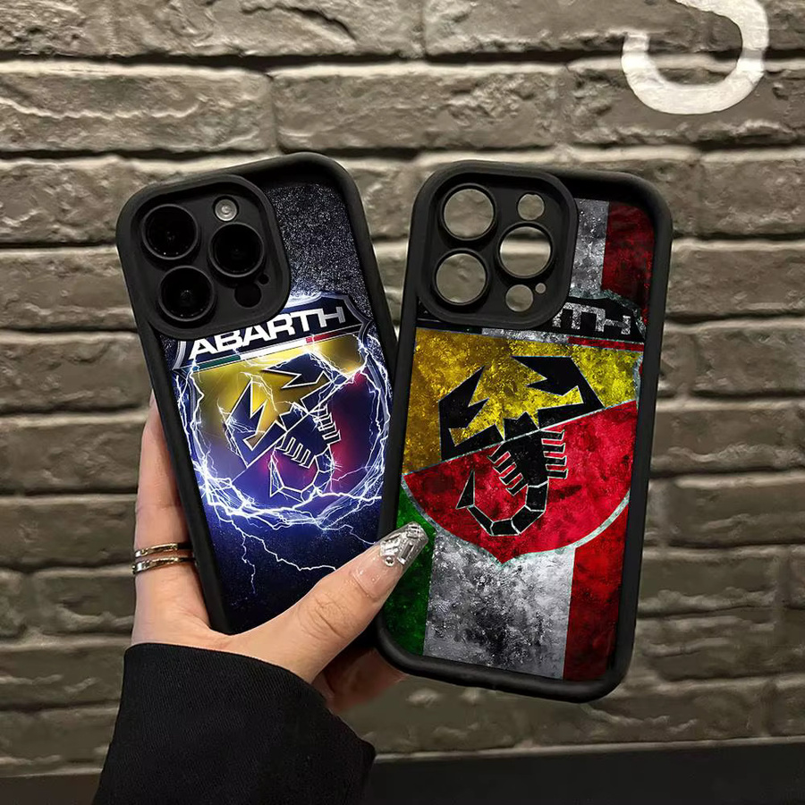 Abarth S Logo Handyhülle aus weichem TPU für iPhone 11 bis iPhone 17 Pro Max und alle weiteren Modelle - Bild 2