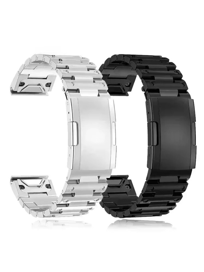 CAOWTAN Uhrenarmband Edelstahl, Silber, Unisex - Bild 2