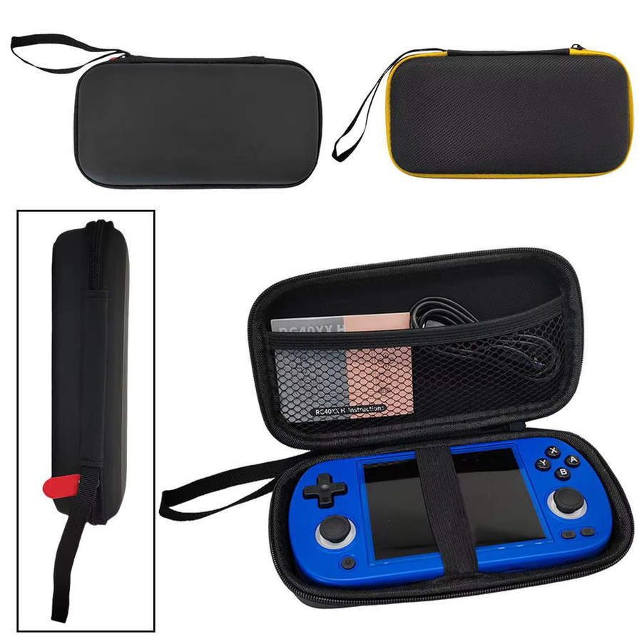 Anbernic EVA Aufbewahrungstasche für RG405M und RG40XX H-Serie Handheld-Spielekonsolen, wasserdicht und stoßfest, Schwarz/Gelb - Bild 5