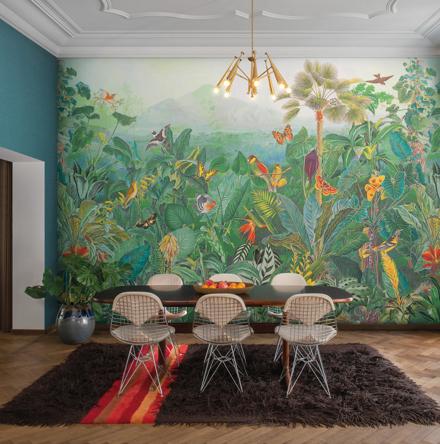 Omexco Wallpaper Silky BOP328 Wandtapete mit abstraktem Tier-Motiv in Multicolour, waschbare Non-Woven Mural Tapete im modernen Design - Bild 1