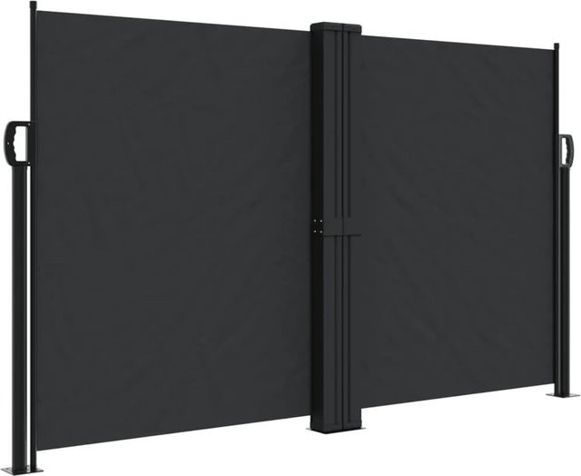 Furnicato Seitenmarkise ausziehbar Schwarz B/H: 600 x 140 cm - Bild 1