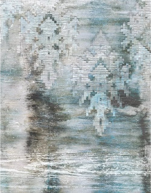 Marburg Fototapete Vlies Grafisch Modern in Blau, Breite: 3,4 m, Höhe: 2,65 m - Bild 1
