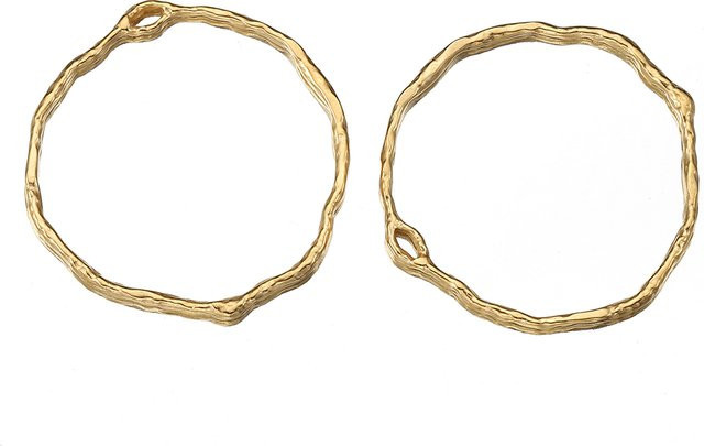 MOONMADE Ohrring Charms Anhänger, Edelstahl, Gold, 35mm, Unisex - Bild 1