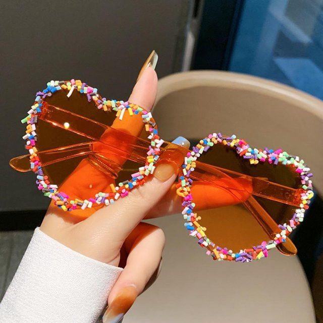 Dote Sonnenbrille Herzform, Kunststoff, Vollrand, orange, Damen - Bild 1
