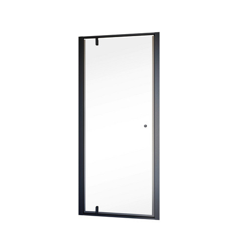 Schulte Trend 2.0 Drehtür für Nische in Schwarz mit Frosted Glas, B: 90 cm, H: 200 cm - Bild 2