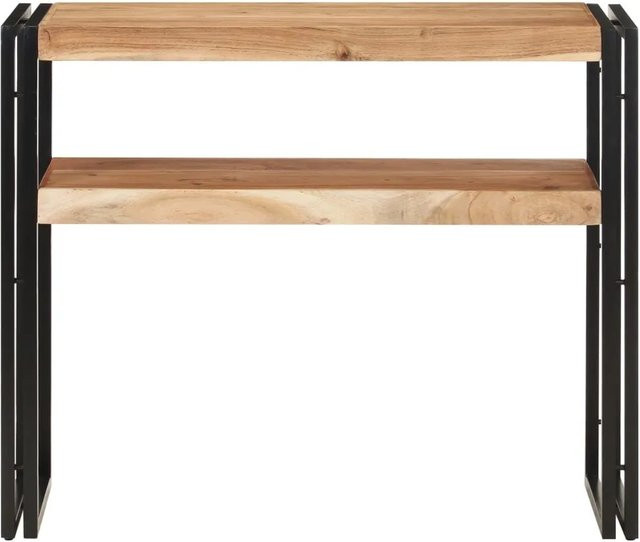 vidaXL Konsolentisch aus Akazienholz und Eisen in Braun, B/T/H: 90 x 30 x 75 cm - Bild 1