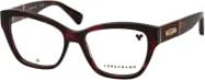 Longchamp LO 2742L Brille, Cat Eye, Vollrand, Kunststoff, rot, braun, Damen - Bild 1