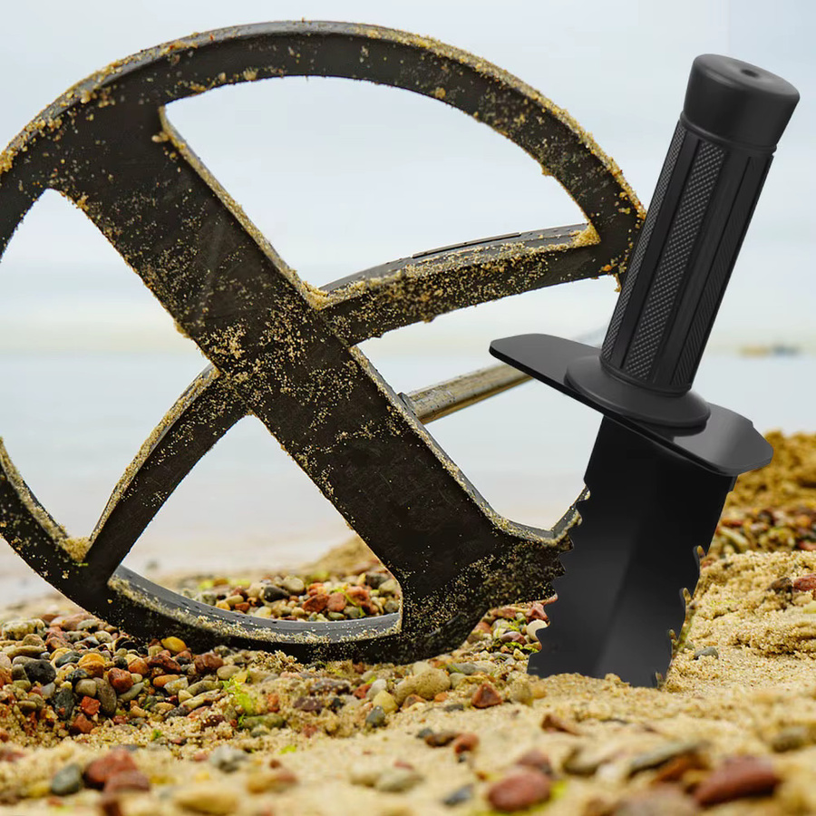 TIANXUN Gartenskelle aus Metall in Schwarz als kleine Handschaufel und Gartengerät zum Umpflanzen - Bild 3