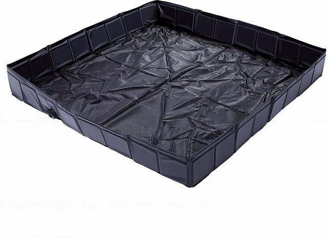 Tragbare Outdoor-Duschwanne aus PVC mit Ablassventil für Haustiere, Kinder und Reisen, B/T/H: 41 x 41 x 12,7 cm - Bild 1