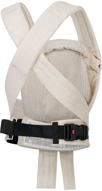 Hoppediz Babytrage Bondolino b.pure Hybrid-Trage beige aus Baumwolle - Bild 1