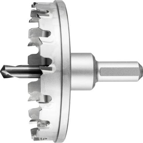 PFERD Hartmetall Lochschneider mit 80 mm Durchmesser und 12 mm Schaft-Durchmesser in Silber - Bild 1
