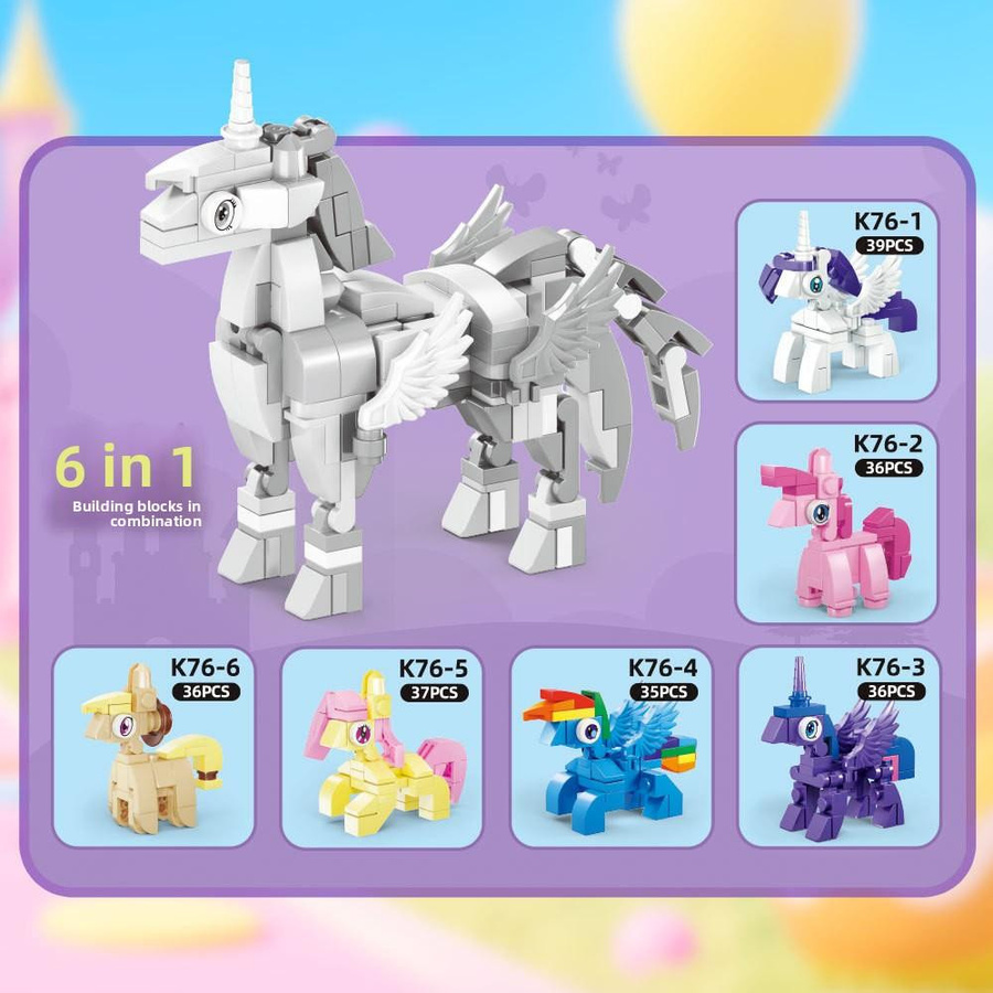 My Little Pony Equestria Girls Twilight Sparkle Figur, 6in1 Bausteine Blind Box - Bild 2