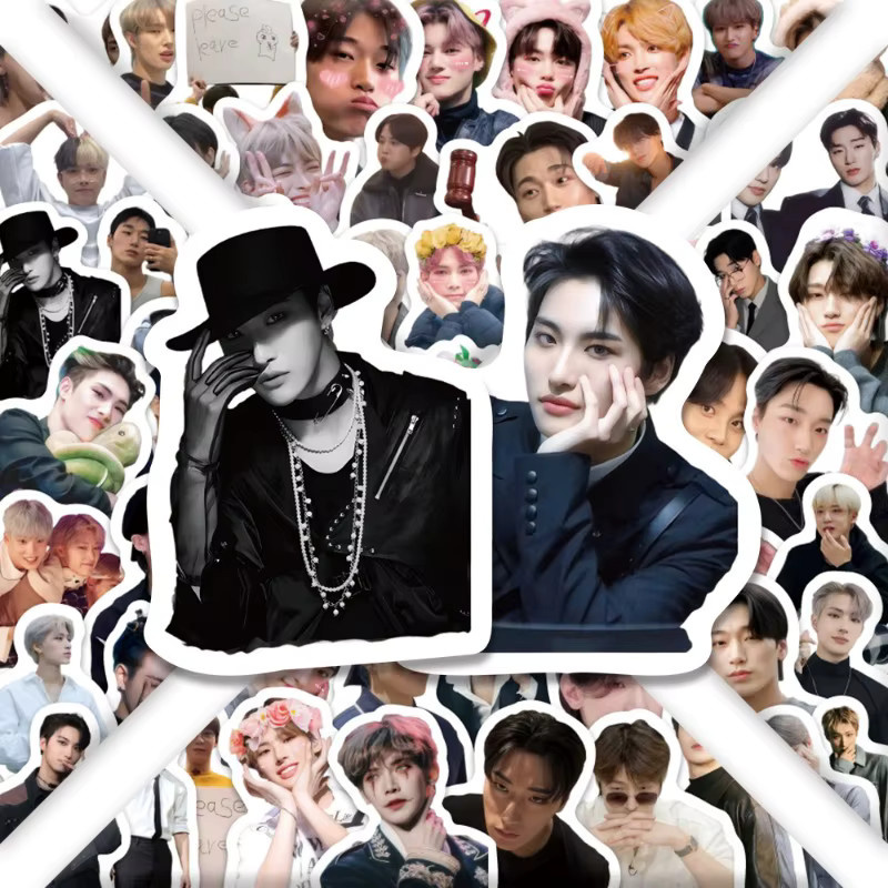 100 Stück ATEEZ Kpop Idol Aufkleber Set, wasserfeste Sticker in Multicolor für Laptop, Handy und Skateboard - Bild 3