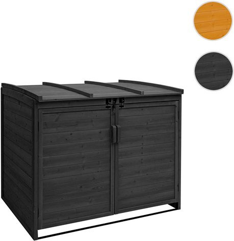 MVG Mülltonnenverkleidung MVG-H75b XL für 2 bis 4 Mülltonnen, grau, B/H/T: 138 x 138 x 105 cm - Bild 1