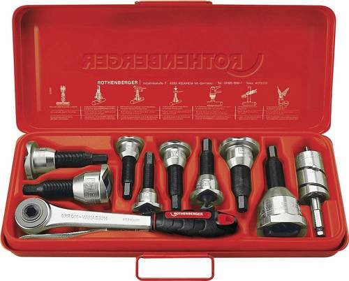 Rothenberger Aushalser-Set in Rot mit den Größen 12, 15, 18 und 22 mm - Bild 1