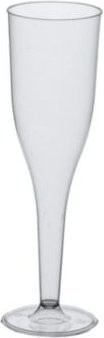 Papstar Sektgläser Einweg Champagne Flute transparent 0,1 l - Bild 1