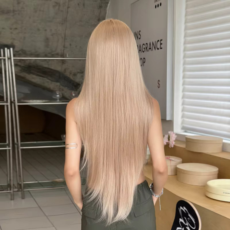 Ashely wigs Perücke, blond, lang, gerade, mit Pony, synthetisch, Damen - Bild 2