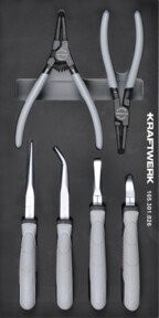 Kraftwerk Zangensatz 8-teilig mit Einlage in Grau, Breite: 20 cm, Tiefe: 40 cm, Höhe: 40 cm - Bild 1
