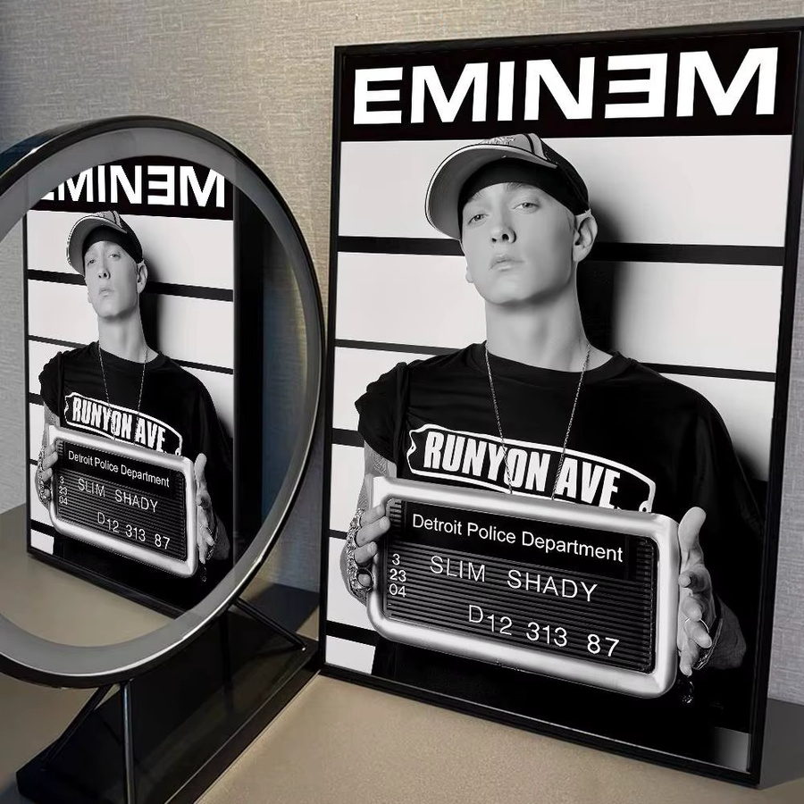 Singer E-EminemS Anime-Poster selbstklebender Whitepaper-Aufkleber in Multicolour für deine Kawaii-Raumdekoration - Bild 4