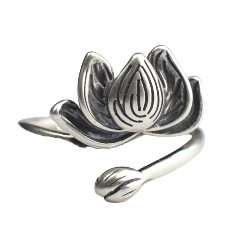 LENNIK Ring Lotus Blume, Silber, Damen - Bild 4