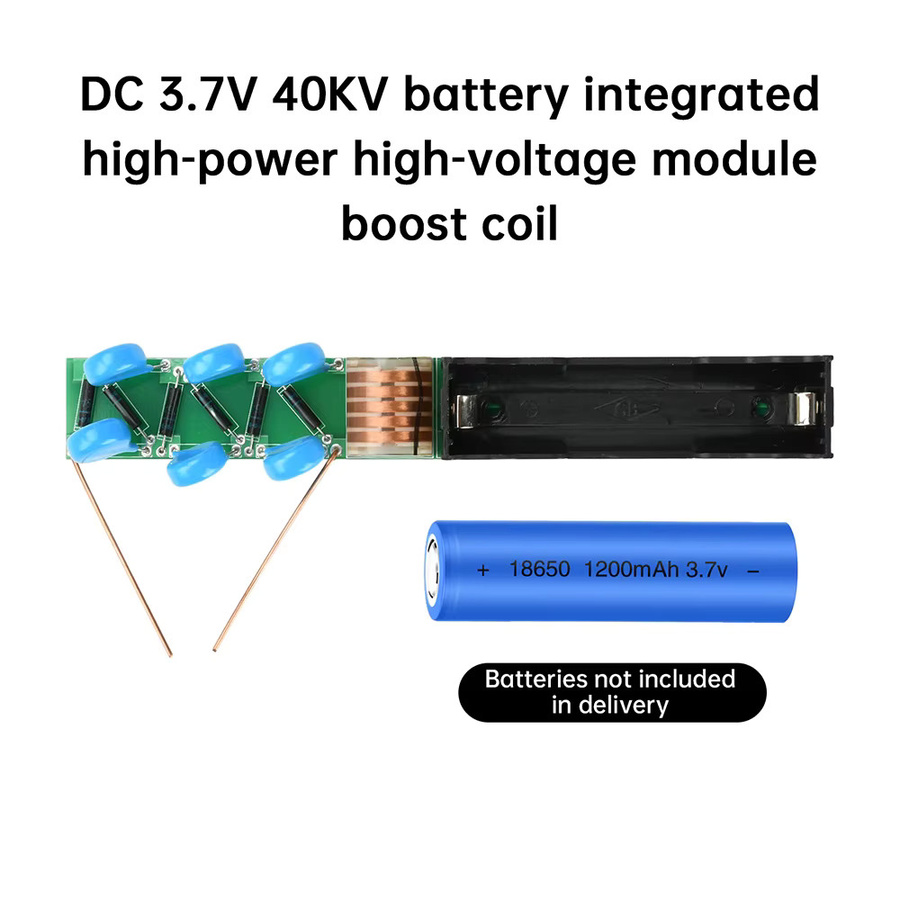 diymore Hochspannungsmodul Lichtbogengenerator mit integrierter 3,7 V 40 kV Batterie und Boost-Spule - Bild 2