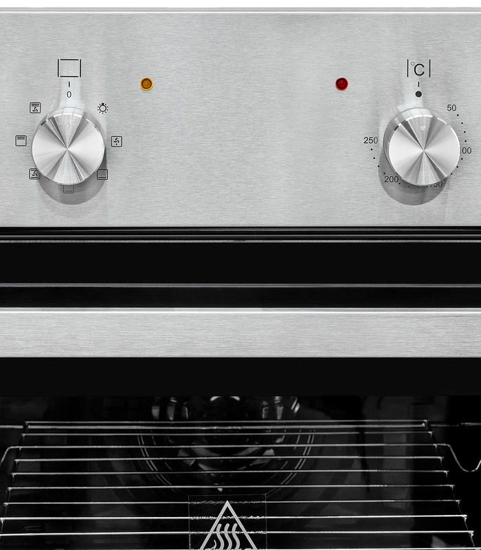 Exquisit EBE 555-1.2 U Einbaubackofen in Edelstahl, 58 l, Breite: 59,5 cm - Bild 6