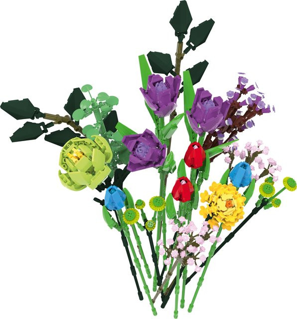 LUPILU Klemmstein-Blumenstrauß Wildblumen Bunt/Mehrfarbig ab 6 Jahren - Bild 1