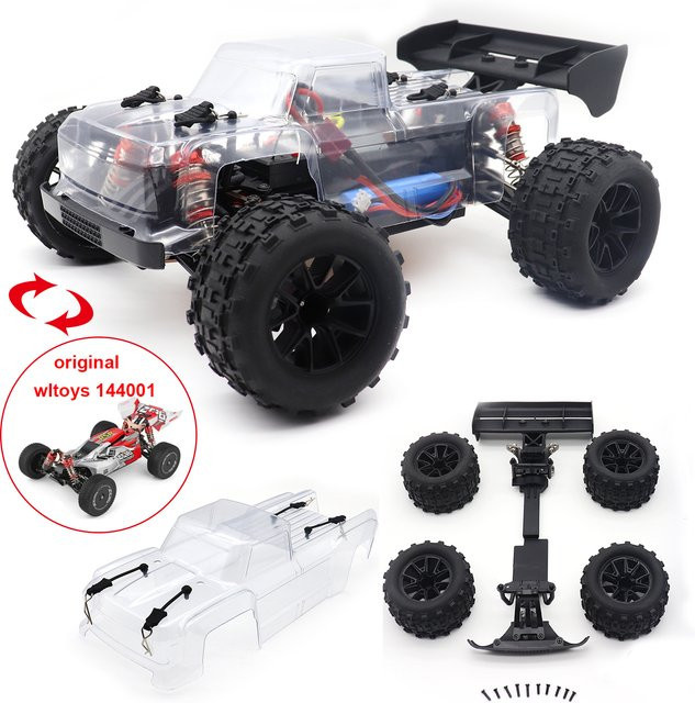 Wltoys Monster Truck Modifizierte Reifen Transparente Karosserie-Klammern, Zubehör - Bild 1