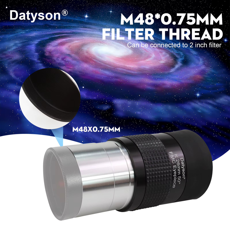 Datyson Teleskopokular Weitwinkel Set in Schwarz, mehrfach beschichtet, 26 mm, 32 mm und 40 mm, professionelles Zubehör für astronomische Teleskope - Bild 4